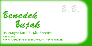 benedek bujak business card